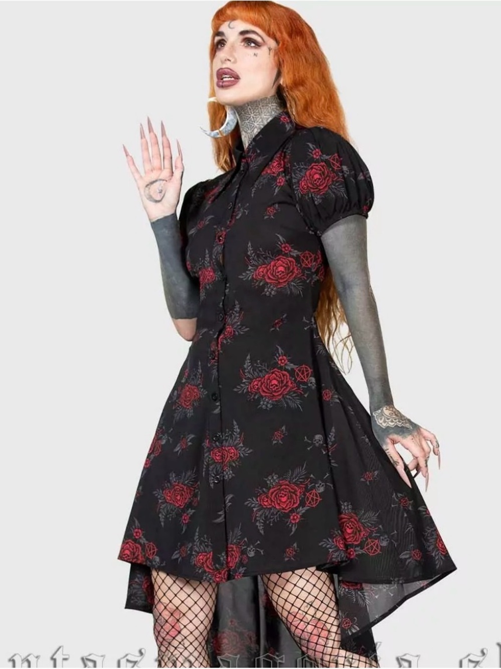 KILLSTAR Pandora Shirt Dress
